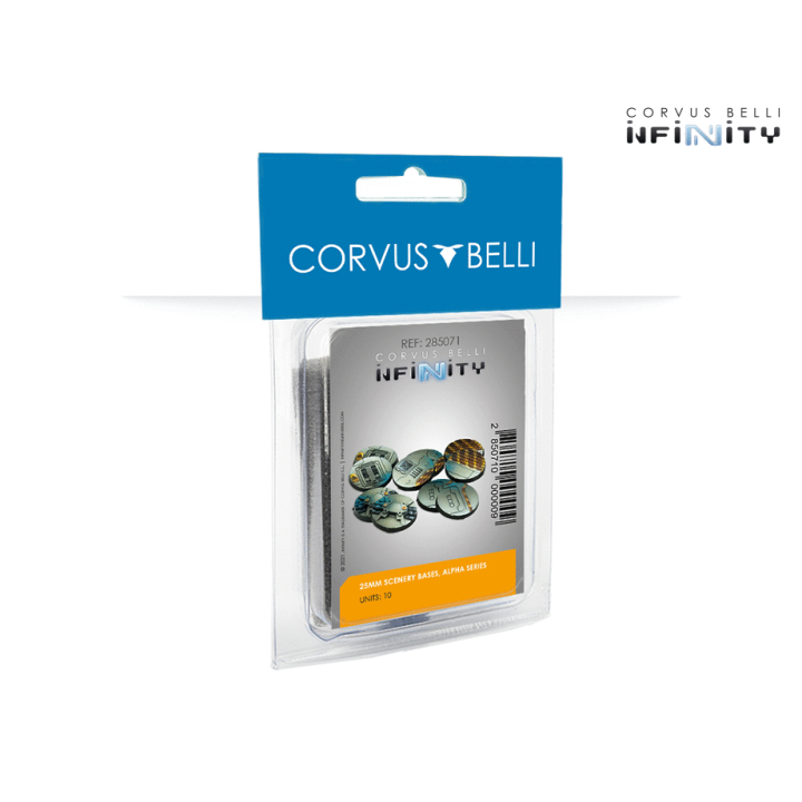 Infinity - Socles 25mm Scenery Bases, Alpha Series (10)