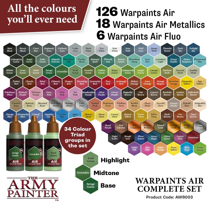 Army Painter - Air Warpaints Complete Set