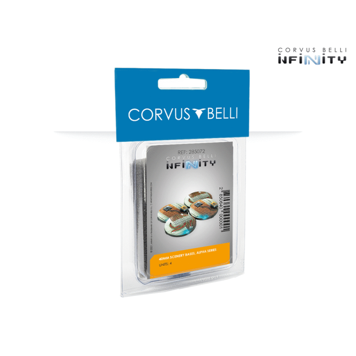 Infinity - Socles 40mm Scenery Bases, Alpha Series (4)