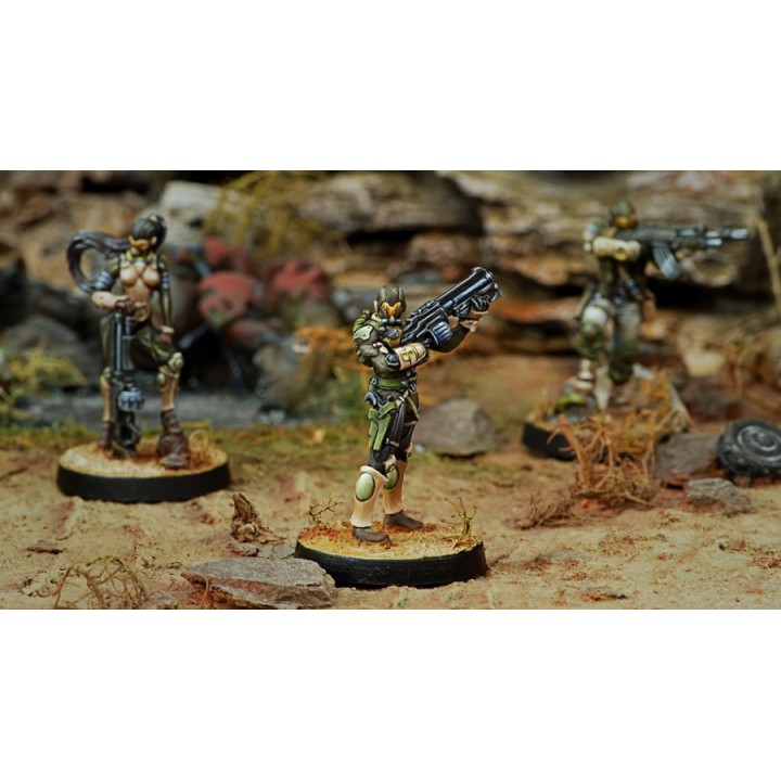 Infinity (Corvus Belli) - Hassassin Farzans (Fusil d'Abordage, Contender)