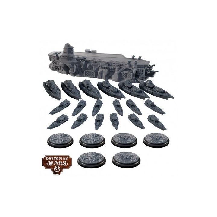 Figurines de la Ice Maiden Battlefleet Set pour l'Imperium à Dystopian Wars