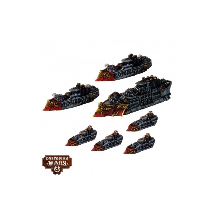 Dystopian Wars - Britannia Battlefleet Set