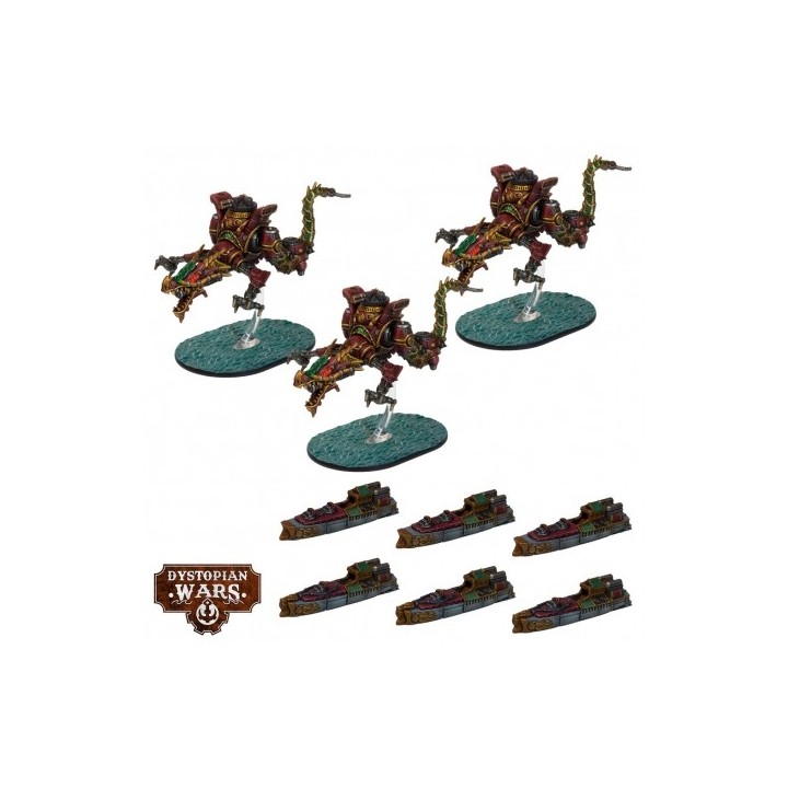 Dystopian Wars - Tianlong Battlefleet Set