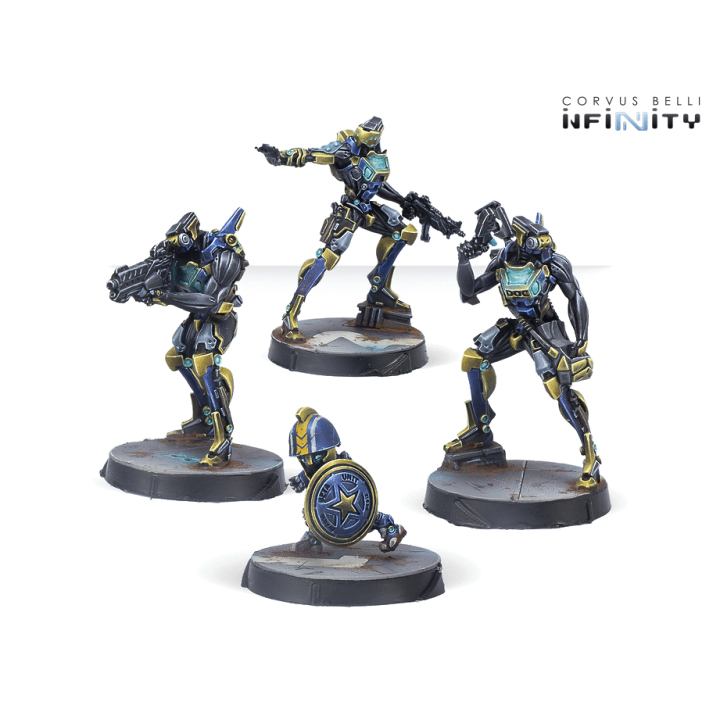 Figurines de Betatroopers de l'O-12 pour Infinity (Corvus Belli)