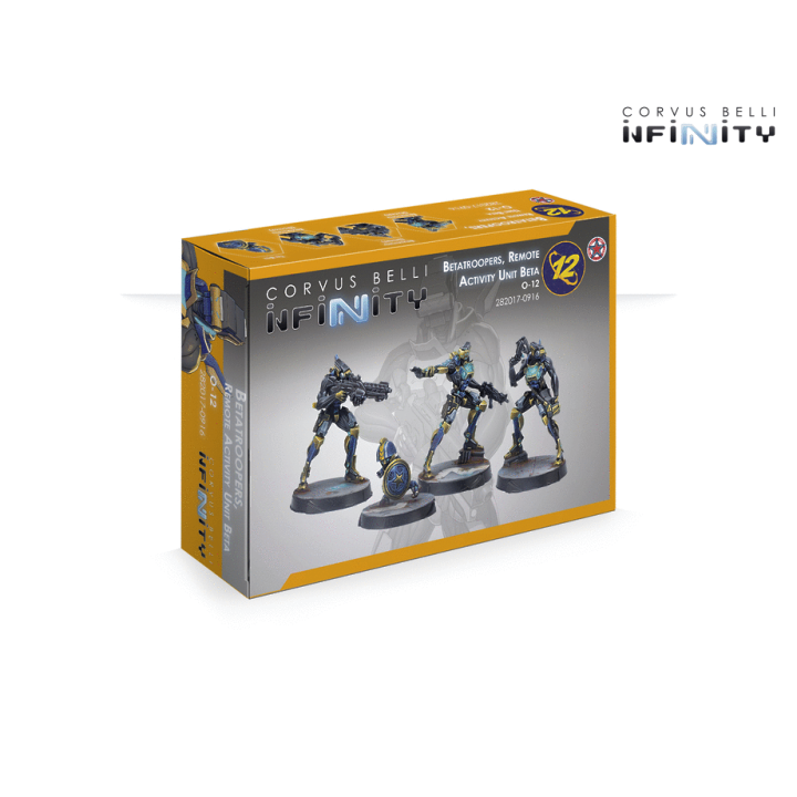 Figurines de Betatroopers de l'O-12 pour Infinity (Corvus Belli)