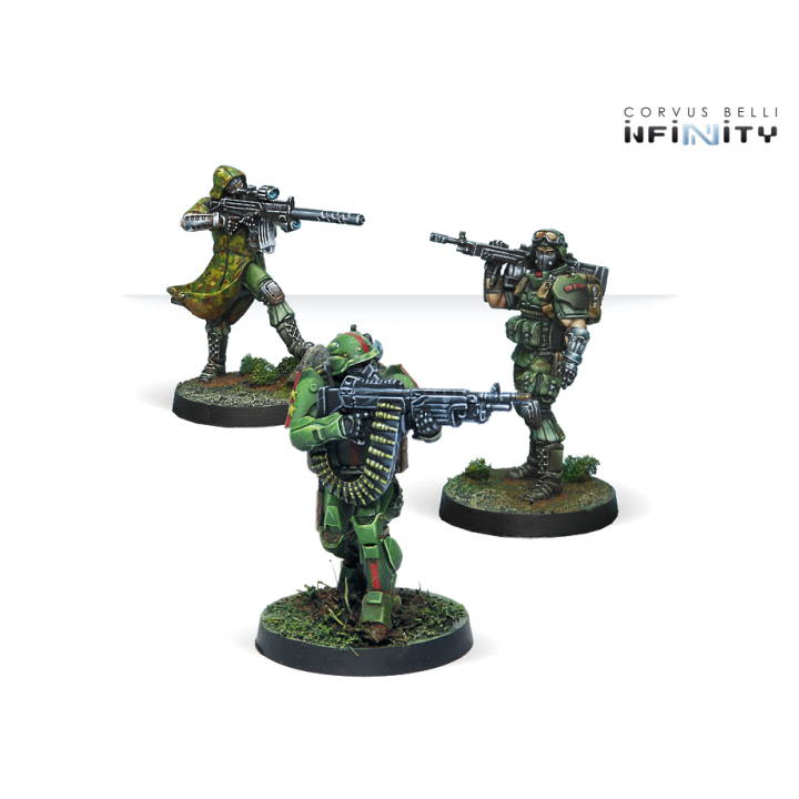 Infinity (Corvus Belli) - Figurine Blackjacks, 10th Heavy Ranger Bat. (AP HMG)