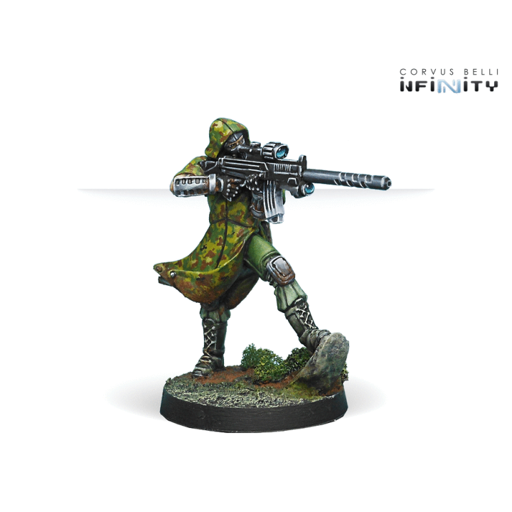 Infinity (Corvus Belli) - Figurine Blackjacks, 10th Heavy Ranger Bat. (AP HMG)