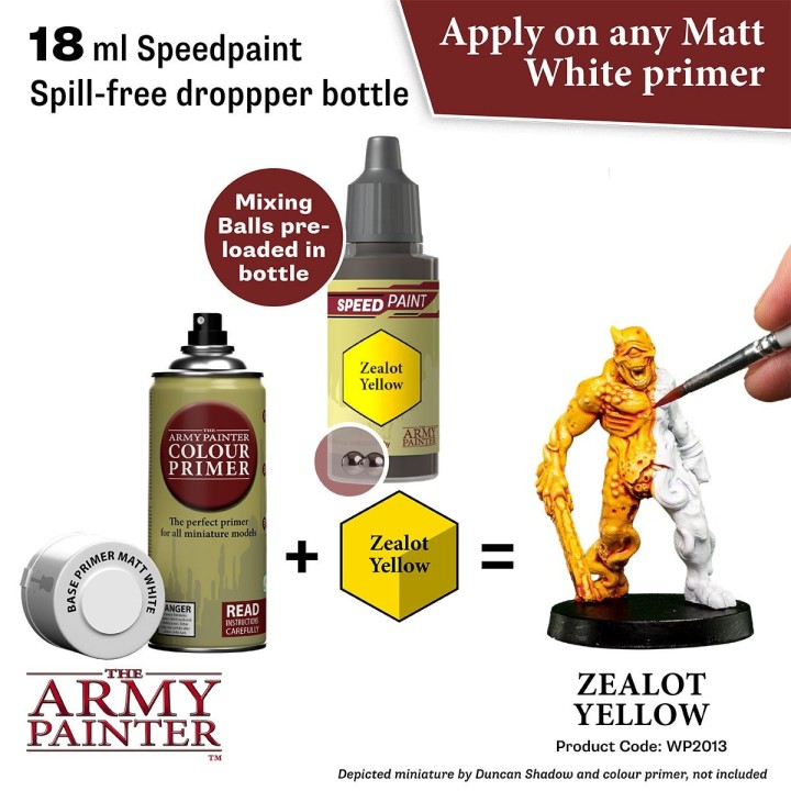 Peinture Speedpaint Zealot Yellow (Army Painter)