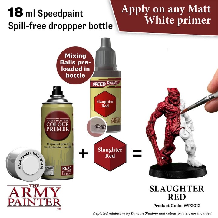 Peinture Speedpaint Slaughter Red (Army Painter)