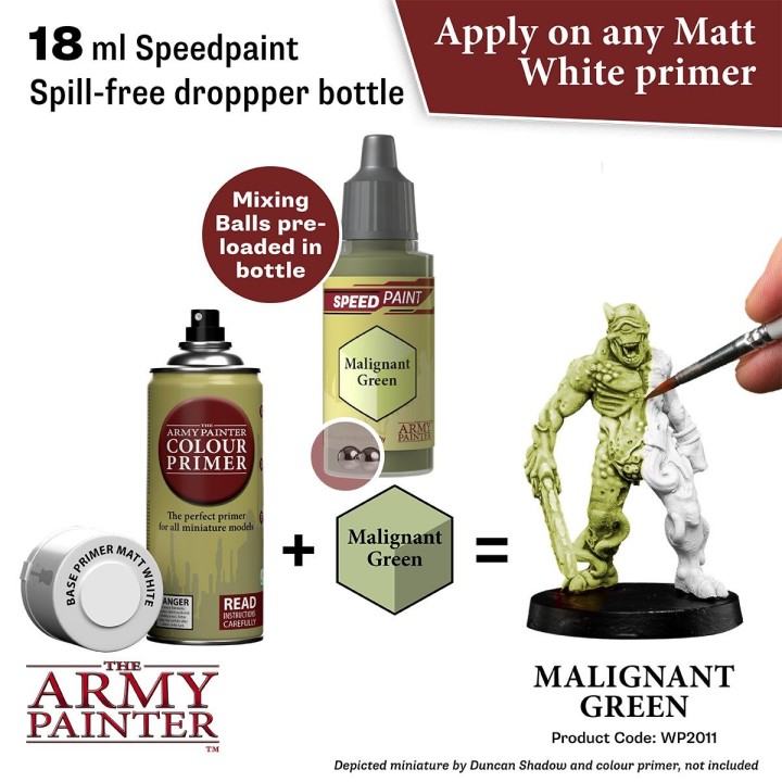Peinture Speedpaint Malignant Green (Army Painter)