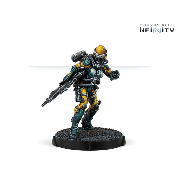 Figurines du Tiangou Orbital Activity Squad pour Infinity de Corvus Belli