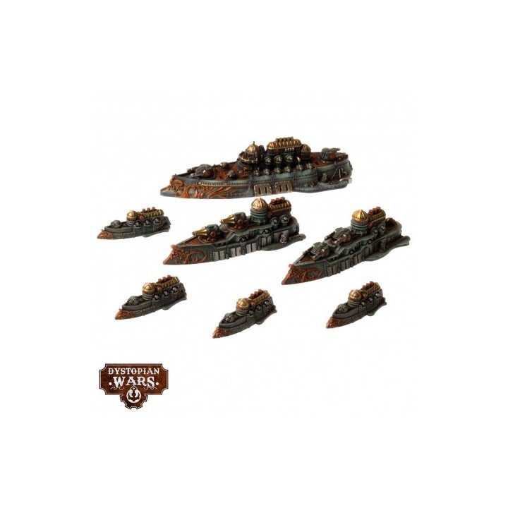 Dystopian Wars - Oriflamme Battlefleet Set