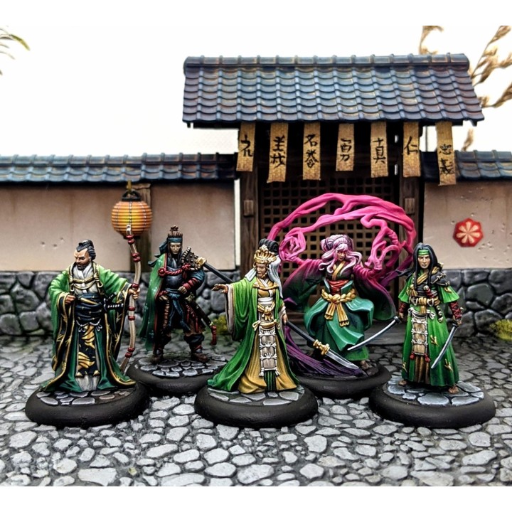 Figurines du Starter 2 joueurs pour Bushido de GCT Studios
