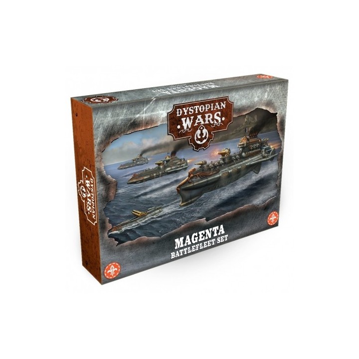 Dystopian Wars - Magenta Battlefleet Set