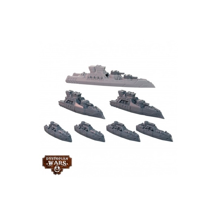 Dystopian Wars - Ragnarok Battlefleet Set