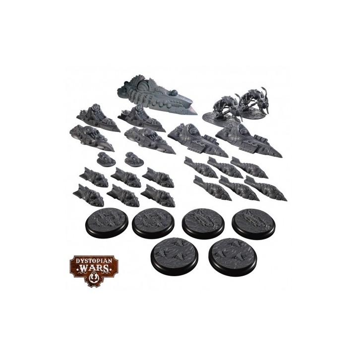 Dystopian Wars - Archimedes Battlefleet Set