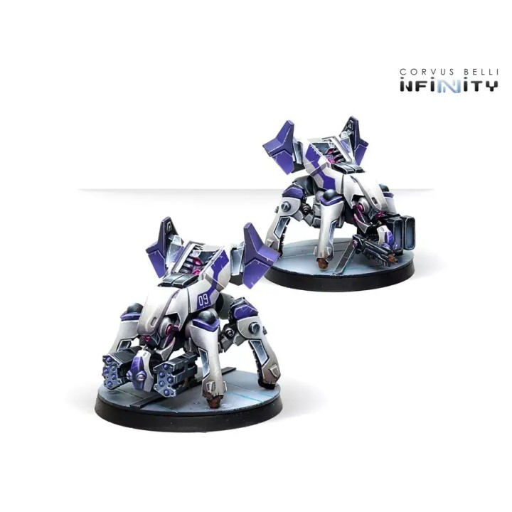 Figurines de drones Aleph (Rebots) pour Infinity (Corvus Belli)