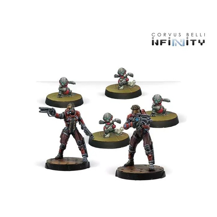 Figurines des Moran Maasai pour les Nomades d'Infinity (Corvus Belli)