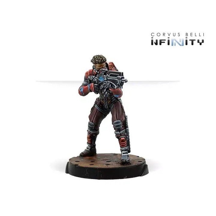 Figurines des Moran Maasai pour les Nomades d'Infinity (Corvus Belli)