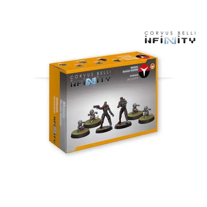 Figurines des Moran Maasai pour les Nomades d'Infinity (Corvus Belli)