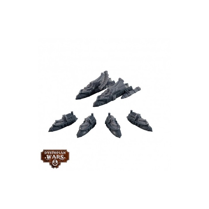 Dystopian Wars - Retaj Battlefleet Set