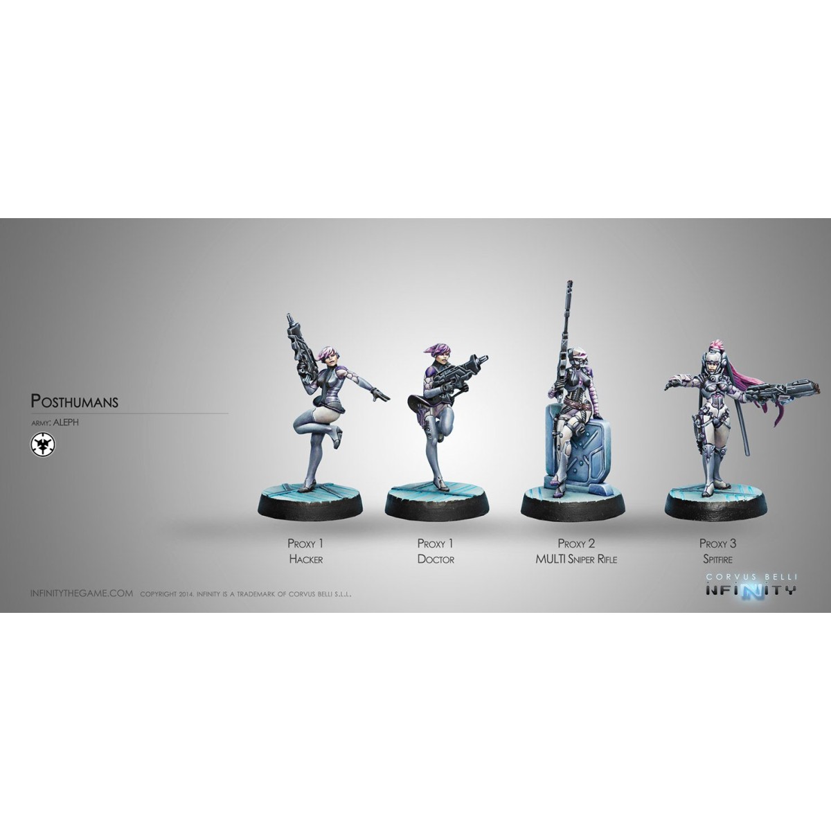 Infinity (Corvus Belli) - Posthumains (Mk1,2,3)