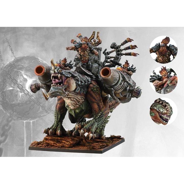 Grosse Figurine de Hellbringer Drake du Dweghom pour Conquest