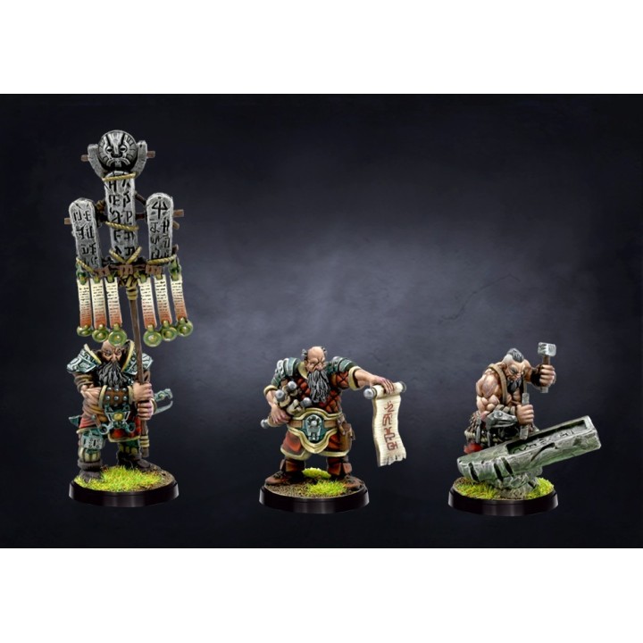 Figurines de la Tactical Retinue pour le Dweghom de Conquest (Para Bellum)