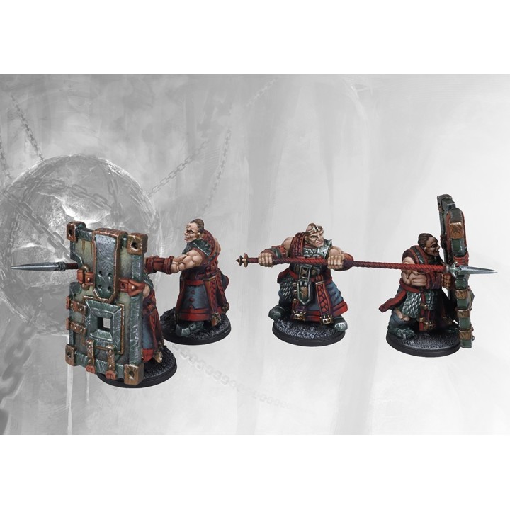 Figurines d'Initiates du Dweghom pour Conquest de Para Bellum Wargames