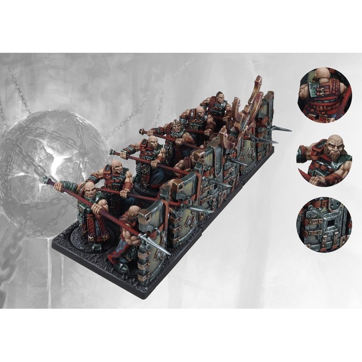 Figurines d'Initiates du Dweghom pour Conquest de Para Bellum Wargames