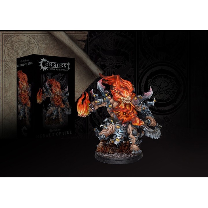 Figurine de Herlad of Fire du Dweghom pour Conquest (Para Bellum Wargames)