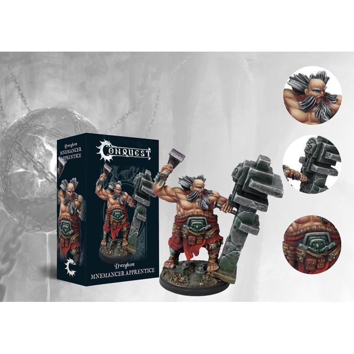 Figurine de Mnemancer Apprentice du Dweghom pour Conquest (Para Bellum)