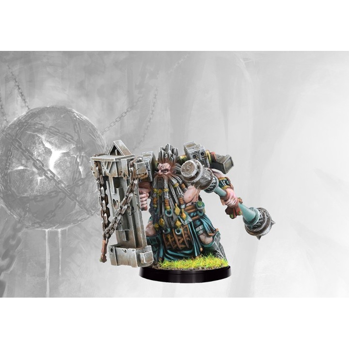 Figurine de Herald of Stone pour le Dweghom à Conquest (Para Bellum Games)