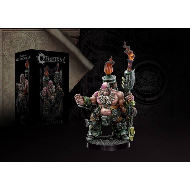 Figurine de Flame Caster pour le Dweghom à Conquest (Para Bellum Wargames)