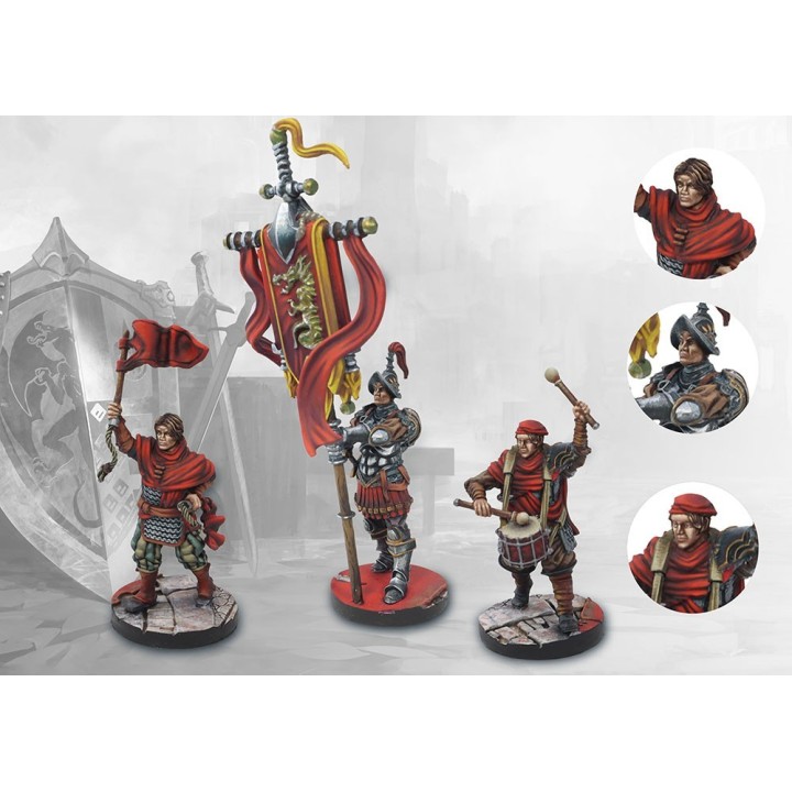 Figurines de la Tactical Retinue des 100K pour Conquest (Para Bellum Wargames)