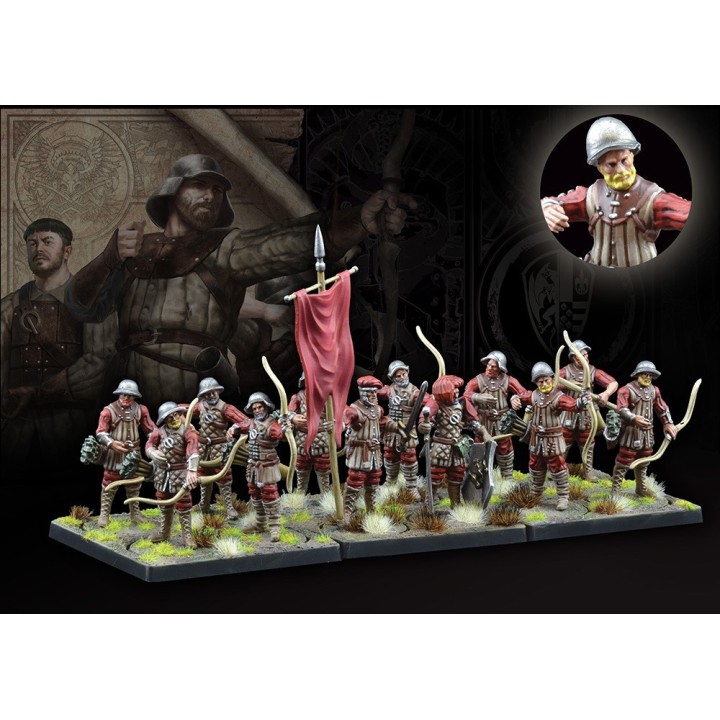 Figurines de Militia Bowmen des 100K pour Conquest (PARA Bellum Wargames)