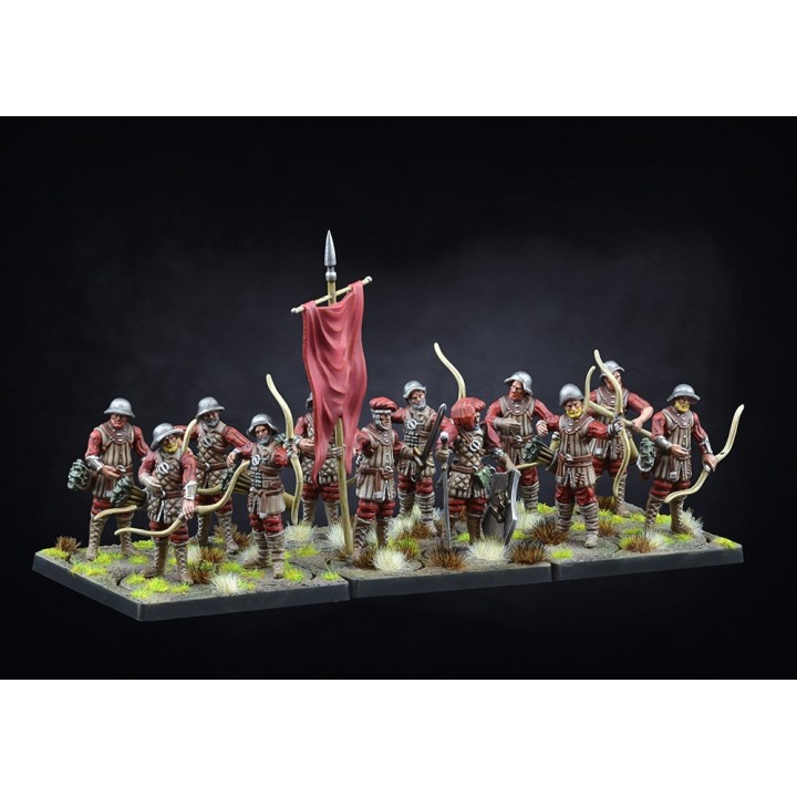 Figurines de Militia Bowmen des 100K pour Conquest (PARA Bellum Wargames)