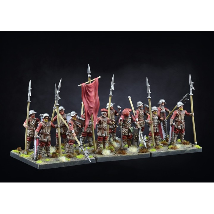Figurines de Militia pour les 100K de Conquest (Para Bellum Wargames)