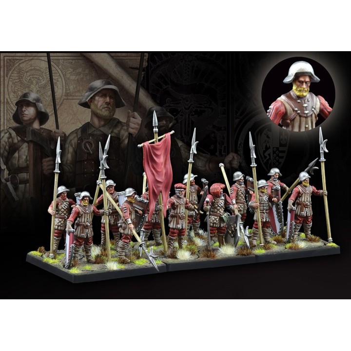 Figurines de Militia pour les 100K de Conquest (Para Bellum Wargames)