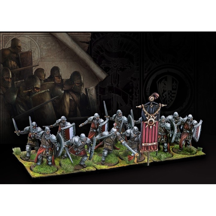 Figurines de Ment at Arms des 100K de Conquest (Para Bellum Wargames)