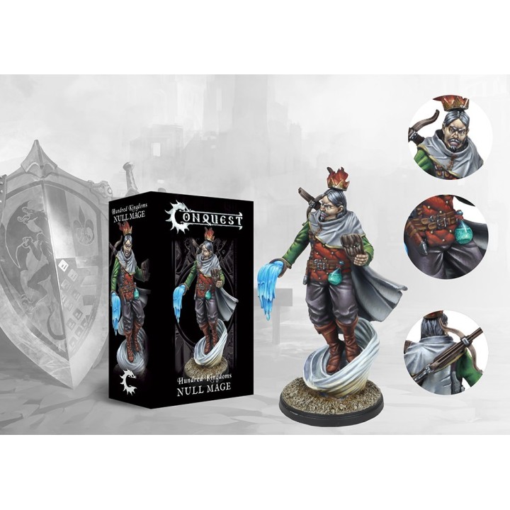 Figurine de Null Mage pour les 100K de Conquest (Para Bellum Wargames)