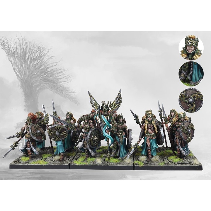 Figurines de Valkyries pour les Nords de Conquest (Para Bellum Games)