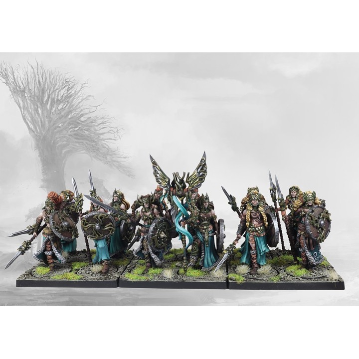 Figurines de Valkyries pour les Nords de Conquest (Para Bellum Games)