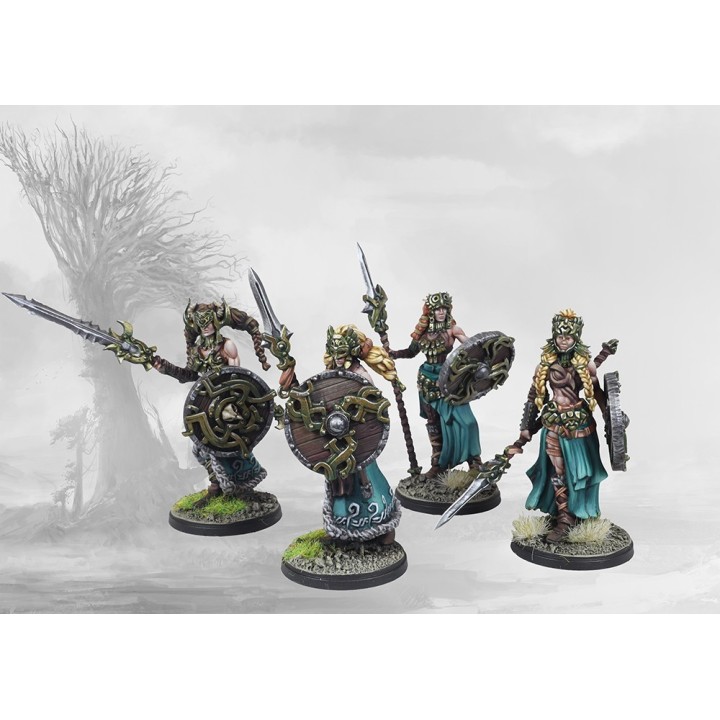 Figurines de Valkyries pour les Nords de Conquest (Para Bellum Games)
