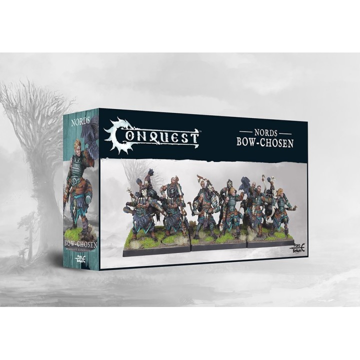 Figurines de Bow Chosen pour les Nords à Conquest (Para Bellum Games)
