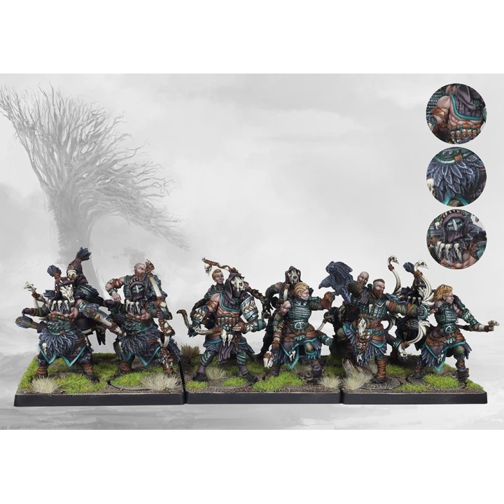 Figurines de Bow Chosen pour les Nords à Conquest (Para Bellum Games)