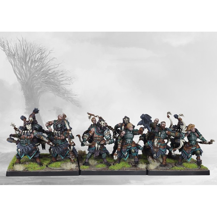 Figurines de Bow Chosen pour les Nords à Conquest (Para Bellum Games)
