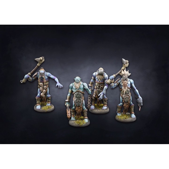 Figurines de Trolls pour les Nords de Conquest (Para Bellum Games)