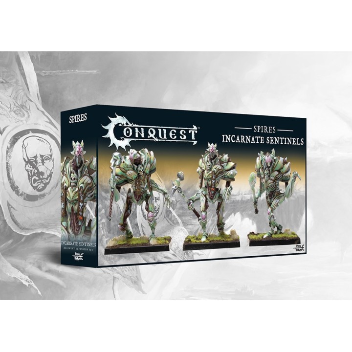Les figs d'Incarnate Sentinels en plastique pour les Spires de Conquest