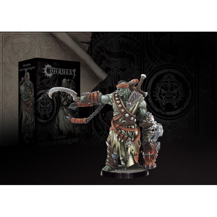 Figurine du Scion of Conquest des W'adrhun pour Conquest (Para Bellum)